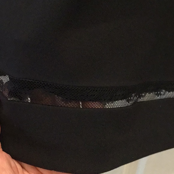 Cache Black Skirt w/ Lace Stripe - Picture 2 of 6